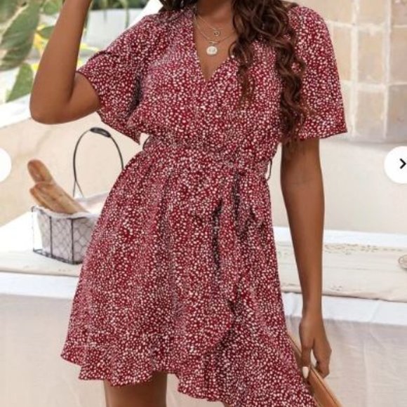 Red dress - Dalmatian print - Picture 1 of 1